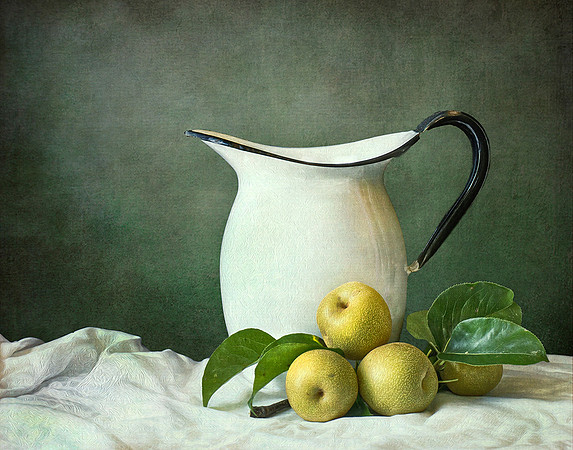 Asian Pears With Pitcher